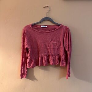 Emory Park Dusty Red Knit Top